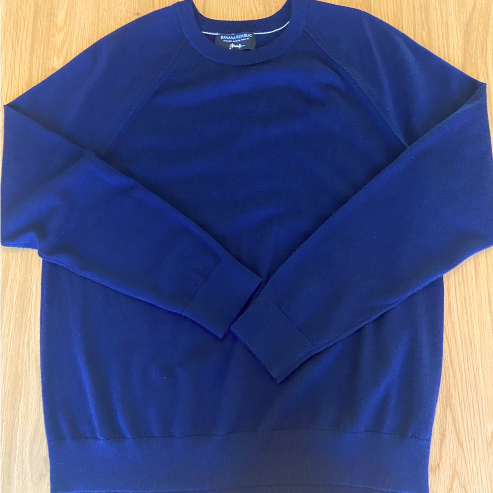 EUC Banana Republic Men’s Franco Italian Merino Wool Crewneck Sweater